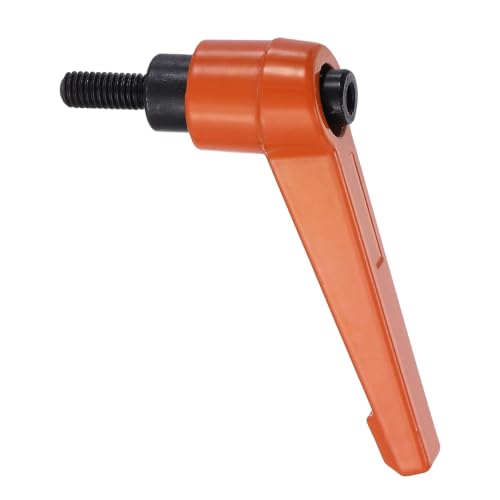 uxcell Clamping Lever Handles for Lathe, M5x12mm Male Thread Orange - size: M5x12mm