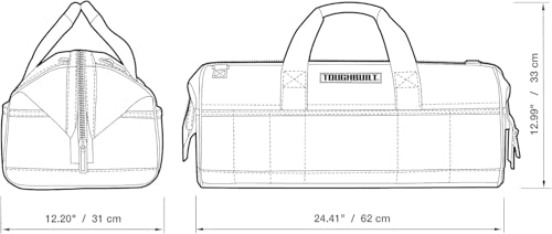 ToughBuilt - 24" Builder Tool Bag, Wide-Opening Design, TB-77-24
