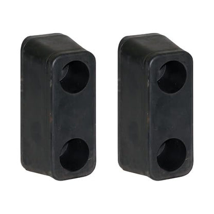 Buyers Products B5540 Molded Rubber Bumper Set, 2-9/16 x 3 x 6 Inch Tall, Heavy-Duty Rectangular Rubber Bumpers for Truck and Trailer Protection, Compression-Molded, Pack of 2 - size: 2-1/2 x 3 x 6, style: Rectangle - 2 Pack