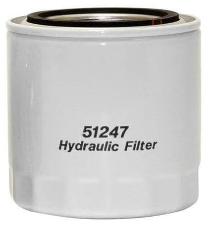 51247 Heavy Duty Spin-On Hydraulic Filter Replaces Baldwin BT357 Fleetguard HF6119 New Holland 80252329 JCB 18118063
