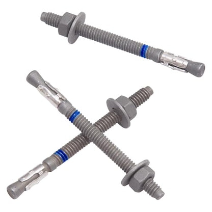 1/4" x 2-1/4" Concrete Anchors (20 Pack) 1/4 inch Wedge Anchors Bolts Hot Dip Galvanized - size: 1/4"x2-1/4" (20 PCS)