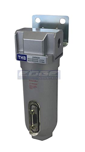 EDGE INDUSTRIAL HEAVY DUTY IN LINE DESICCANT AIR DRYER WITH METAL BOWL, FOR COMPRESSED AIR, DRY AIR FOR PNEUMATIC TOOLS (1/2" NPT) - style: 1/2" NPT