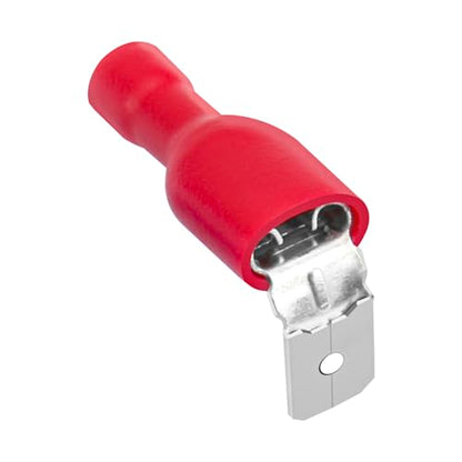 Heschen Piggyback Spade Crimp Terminal Connector 0.5-1.5mm², 22-16 AWG - color: Red 25PCS