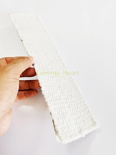 Customized Pipe Fireproof and Heat Insulation Tape Ceramic Fiber Tape Flat Rope Cloth Belt for Exhaust Pipe 5 Meters 2mmx30mmx5000mm
