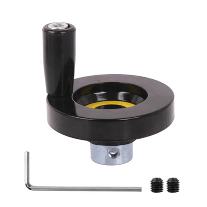 Solid Dished Hand Wheel | 63mm Wheel OD | 10mm Mounting Hole - size: Setscrew Style - 63MM OD x 10MM Hole