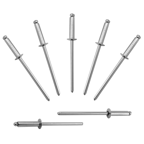 ALLCLEAN 240 Pcs 1/8"x1/2" Stainless Steel Blind Pro Rivets,3.2 x 12mm Pop Rivets,Stainless Steel Grip and Stainless Steel Mandrel - color: Stainless Steel, size: 1/8"x1/2"