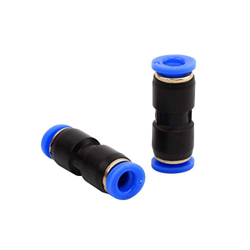 SNS 5/32" Tube OD Plastic Straight Union Pipe Tube Fitting Straight Pneumatic Connector(10 PCS) SPU-5/32 - size: SPU-5/32