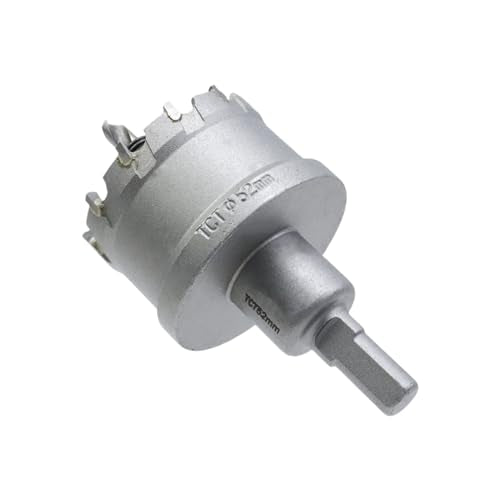2-1/16"/52mm Cutting Dia Carbide Hole Saw Cutter Drill Bit Hole Saw Cutter Tool Hole Opener for Cutting Stainless Steel,Alloy - size: 2-1/16"/52mm