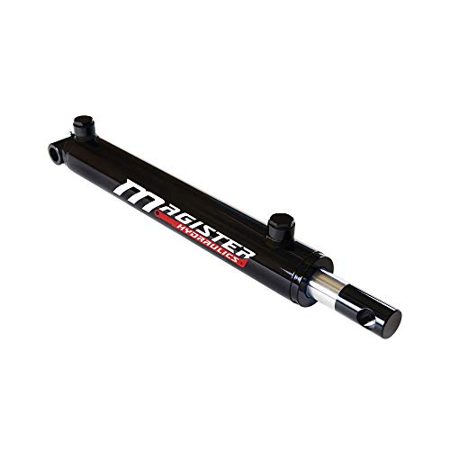 Magister Hydraulic Cylinder 2" Bore x 10" Stroke, Welded Hydraulic Ram with Pin Eye Mount, Double Acting Hydraulic Piston 3500 PSI (WPE 2x10) - color: 2" Bore, size: 10" Stroke