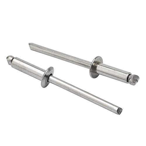 ISPINNER 50pcs 3/16" x 5/8" Stainless Steel Blind Rivets, 4.8 x 16mm Pop Rivets, Pack of 50 - size: 3/16" x 5/8"
