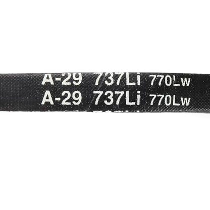 uxcell 5Pcs A29 Classic Wrapped Rubber V-Belt, 31" Lo x 0.51" W x 0.32" H - size: A29