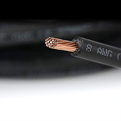 TEMCo Solar Panel Extension Cable 8 AWG 2.5 Ft Red + 2.5 Ft Black w/Staubli MC4 Connectors - color: 8 AWG, size: 2.5 Feet Black + 2.5 Feet Red