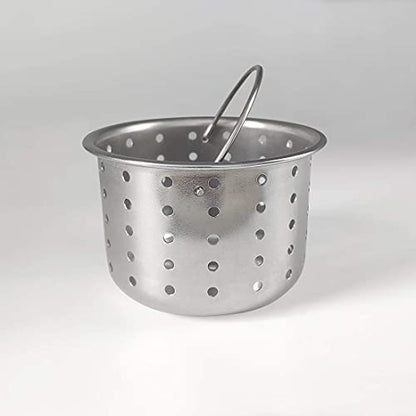 GZILA Kitchen Sink Drain Basket Only, 3-inch Basket for Kitchen Sink Strainer Replacement, Deep Cup Strainers with Handle, SUS 304 Stainless Steel - color: Stainless-steel