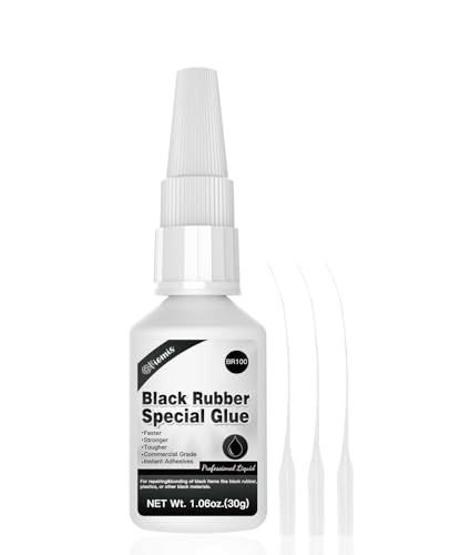 30g Black Rubber Adhesive for Tire Repair, Edge Bonding, DIY Crafts - size: Black Rubber Adhesive