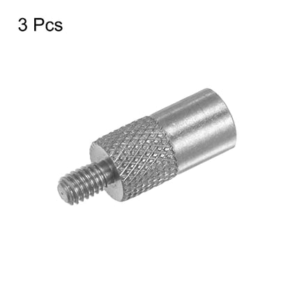HARFINGTON 3pcs Flat Contact Points 5mm Dia 10mm Length M2.5 Thread 303 Stainless Steel for Dial Digital Indicator Depth Gauge Thickness Gauge - size: 5mmx10mm