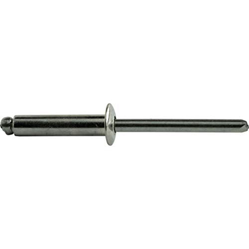 Fastenere Pop Rivets - 1/4" x 1/2" (25pcs) Heavy Duty, Open-End, Stainless Steel, Dome-Head Blind Rivets, Corrosion-Resistant, High Tensile & Shear Strength, 8-8 Gap 0.376"-0.500" - size: 1/4" x 1/2" (8-8) (25 Pack)