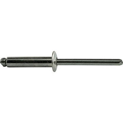 Fastenere Pop Rivets - 1/4" x 1/2" (25pcs) Heavy Duty, Open-End, Stainless Steel, Dome-Head Blind Rivets, Corrosion-Resistant, High Tensile & Shear Strength, 8-8 Gap 0.376"-0.500" - size: 1/4" x 1/2" (8-8) (25 Pack)