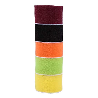 16Pcs Car Foam Drill Polishing Pad, 2inch Detail Polishing Buffing Pad Mix Size Car Detailing Kit Air Sander Car Polisher Thread-M6X1 for Buffer Polisher Polishing, Buffing