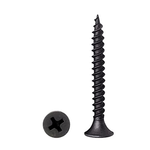 #6 x 1-1/2" Flat Head Self-Tapping Wood Screws for Framing (100PCS) - size: #6 x 1-5/8'' (100Pcs)