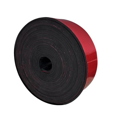 Adhesive Neoprene Rubber Strips 2" Wide x 1/8" Thick x 20' Long for Gaskets - size: 2" Wide x 1/8" Thick x 20' Long