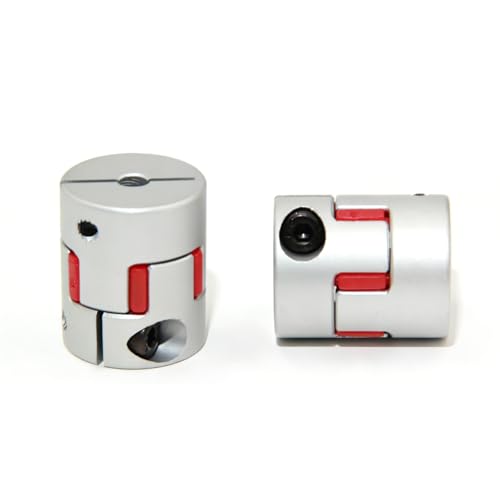 5mm to 8mm Bore Aluminium Plum Flexible Shaft Coupling Servo Stepper Motor Jaw D25xL30 Connector Flexible Shaft Couplers for 3D Printer/CNC Machine/DIY Encoder, 2pcs/Pack(5mmx8mm) - size: 5mmx8mm