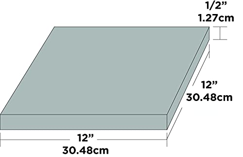 Sorbothane Vibration Damping Sheet Stock (70 Duro, 1/2 x 12 x 12in) - size: 1/2 x 12 x 12in