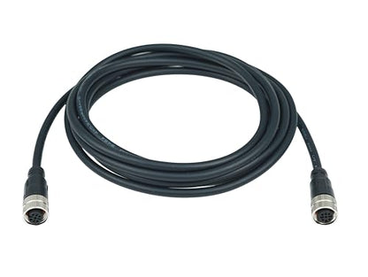 M12 5-Pin Double Female Connector Cable – Industrial Waterproof Sensor Extension Wire, A-Coded Safe Signal Cord for Automation, Robotics, Machinery - size: 1m, style: 5pin Double Female