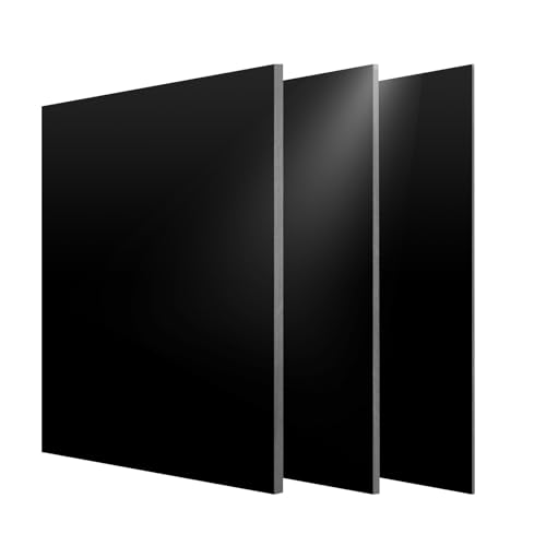G10 300x335x1.0mm Fiberglass Composite Laminate Sheet, Glass Fiber Epoxy Resin Panel for DIY Craft 0.5-10mm Available (Black) - size: 335x300, style: 1.0MM