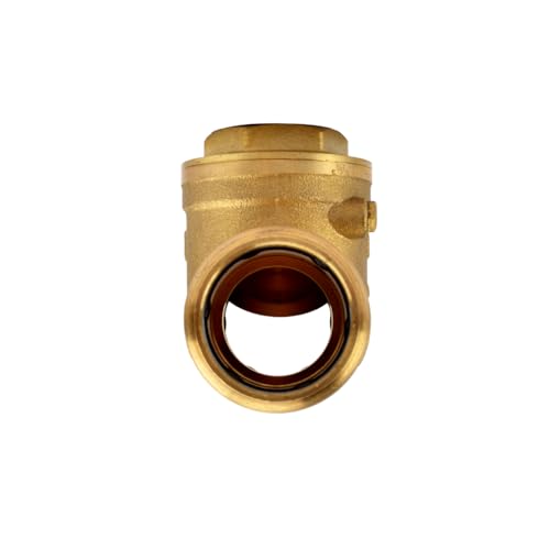 LF Brass Swing Check Valve, Brass Construction, Press Connect, Plumbing Control (1/2-Inch) - size: 0.5 Inch