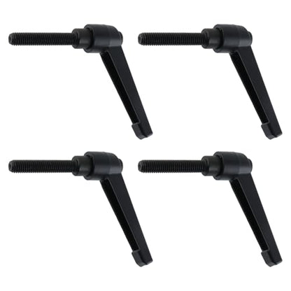 Clamping Lever Handles M8 x 40mm Push Button Ratchet Lever Male Threaded Stud Adjustable Handles Hand Knobs Rotating Screw Handles Bolts with Locking Lever -4pcs - size: M8 x 40mm