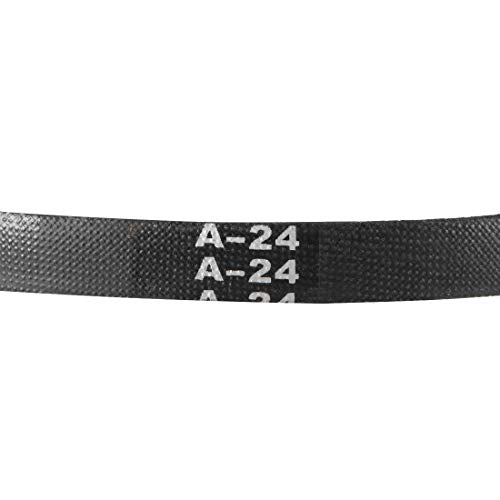 uxcell A24 Drive V-Belts 24" Pitch Length 13mm Width 8mm Thick JIS Standard A-Section Rubber Drive Transmission Belt 2pcs - size: 24"