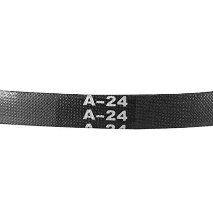uxcell A24 Drive V-Belts 24" Pitch Length 13mm Width 8mm Thick JIS Standard A-Section Rubber Drive Transmission Belt 2pcs - size: 24"