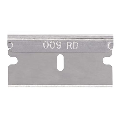 Pacific Handy Cutter Stainless Steel Replaceable Blades for Box Cutters, Standard Single-Edged Industrial Razor Blades, Ultra Sharp, Single Edge, Box Of 100, RB009 (New B15101-9)
