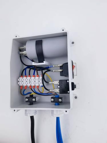 2.5" Tube Stainless Steel Submersible Well Pump 110V 0.5Hp Deep Well Pump 141ft,13GPM 65mm Bore Well Water Pump with Control Box for Home Garden Agricultural Industrial,10m Copper Power Cord - size: 110V/60Hz 0.37KW 0.5HP 1"