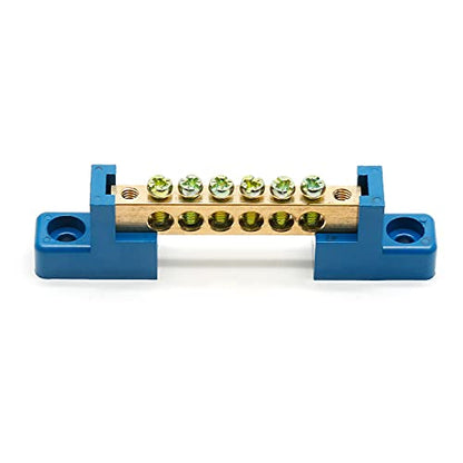 Bonsicoky Ground Bus Bar Terminal Block, 2Pcs