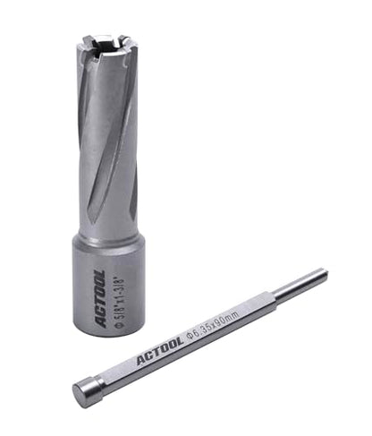 5/8'' Diameter x 1-3/8'' Depth of Cut Carbide Tipped TCT ANNULAR Cutter with 3/4'' Weldon Shank - size: 5/8'' x 1-3/8''