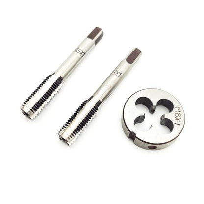 AtticZone M8 x 1.0 Metric Hand Thread Tap and Die Set, Right Hand - size: M8x1.0