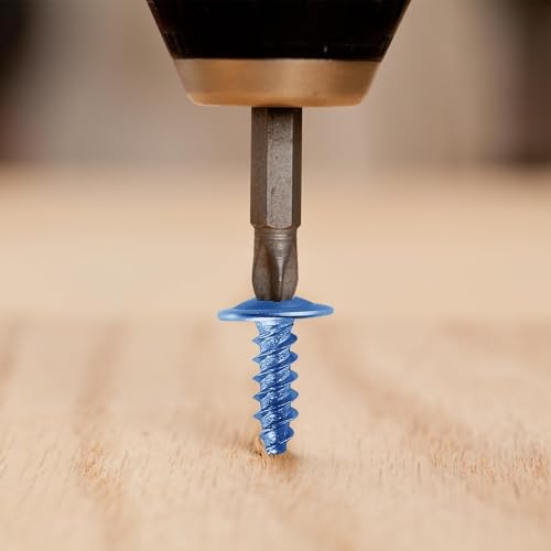 Wensilon（800 pcs）#4×3/8" Phillips Truss Head Wood Screws Galvanizing Quick Metal Self Tapping. - color: Silver, size: #4×3/8"