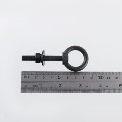 Antrader Lifting Shoulder Eye Bolts,M8 Eye Bolt,M8 x 50mm,Black,6 Sets - size: M8 x 50mm