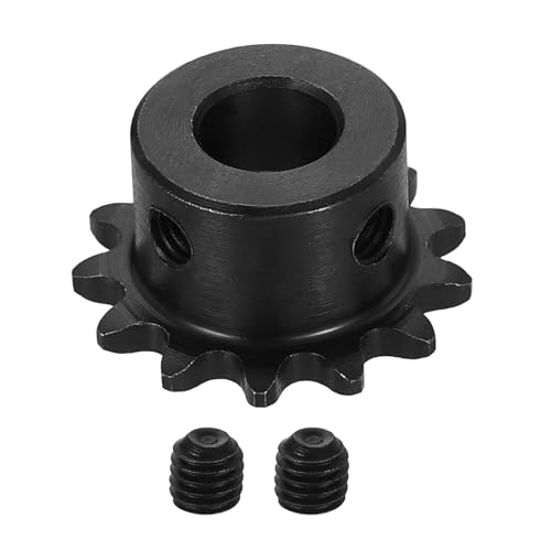 uxcell #25 Chain Roller Sprocket 10mm Bore 29.5mm OD, 13 Tooth C45 Steel - size: 10mm Bore 29.5mm OD, 13 Tooth