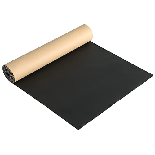 MYFULLY Sponge Neoprene Roll with Adhesive (1/8" T x 12" W x 24" L) - size: 1/8" Thick x12" Wide x 24" Long