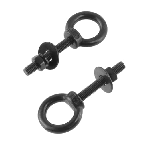 Antrader Lifting Shoulder Eye Bolts,M5 Eye Bolt,M5 x 30mm,Black,6 Sets - size: M5 x 30mm