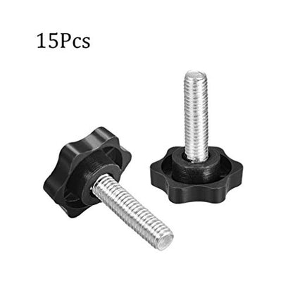 M8 x 30mm Thread Clamping Knob, Thumb Screw, Star Hand Knob Tightening Screw Knob for Machinery, 15Pcs - size: M8 x 30mm