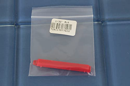 TMAX 1/32" Carbide Downcut Inlay Router Bit CNC End Mill, 1/8" Shank - size: 1/32"