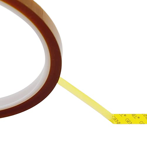 6mm x 33M (0.24" x 108ft) High Temperature Resistant Polyimide Tape - size: 6mm
