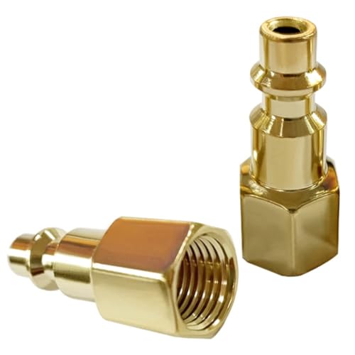 Uenede 1/8 Inch NPT Female Industrial Air Hose Quick Connect Plug, 6PCS - size: 1/8"NPT Female