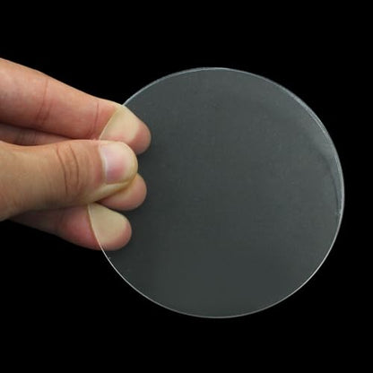 Hitefu Clear Circle Acrylic Sheets, 3.5 Inch, 10 Packs, 3mm Thick - size: 3.5 Inch