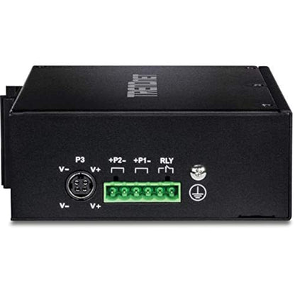 TRENDnet 16-Port Industrial Unmanaged Gigabit PoE+ DIN-Rail Switch,TI-PG162 - style: 14 Port Switch w/ 2 SFP Slots
