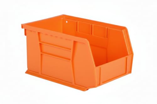 HE HUDSON EXCHANGE 9.5" x 6" x 5" Plastic Stackable Storage Bin, Orange - color: Orange, size: 1 Pack