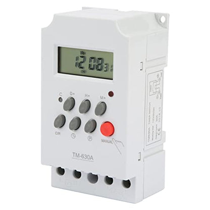 Programmable Timer Relay 12V DC, 24/7 LCD 17 On/Off
